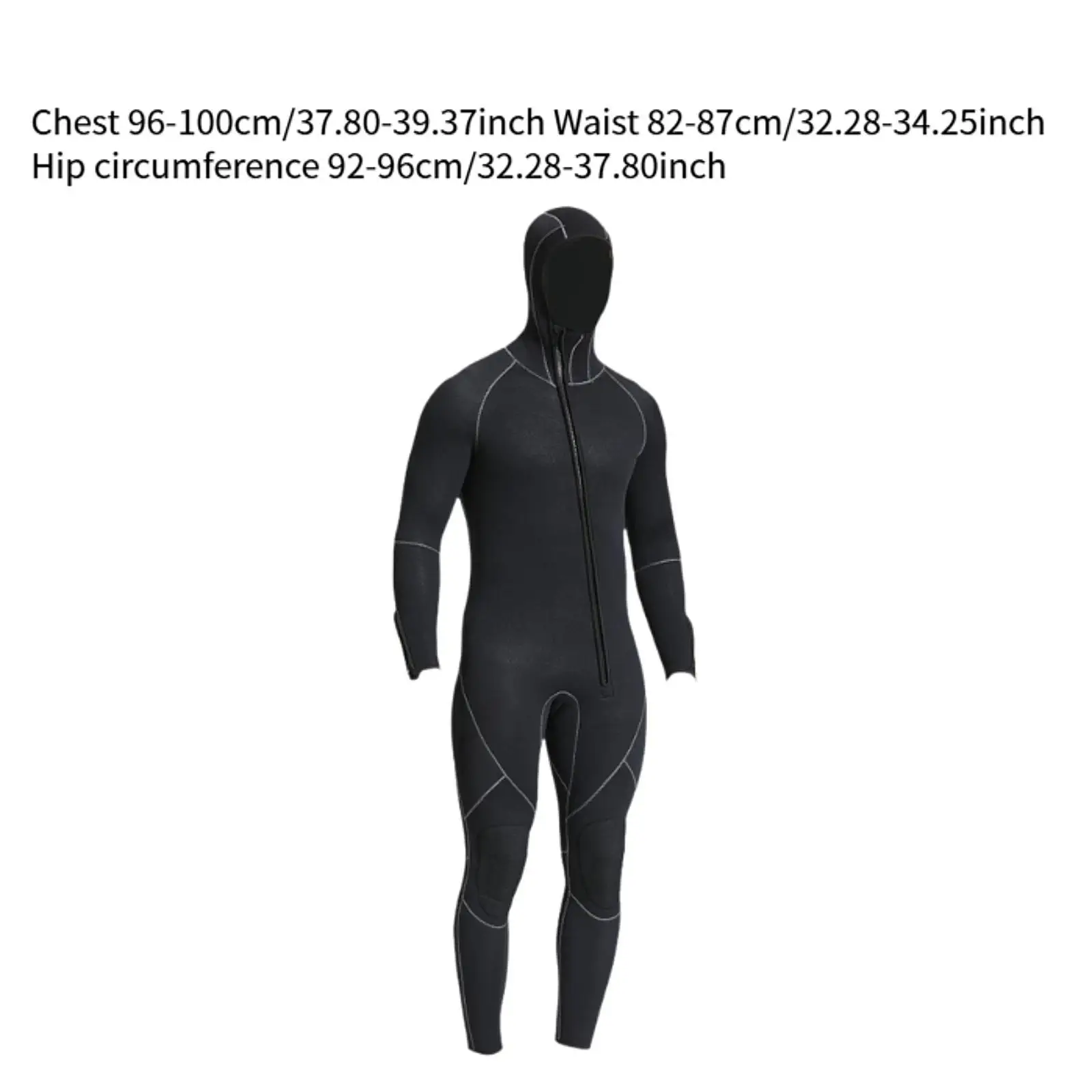 Wetsuit voor heren 5 mm neopreen duiknatpak voor snorkelen onderwatersurfen