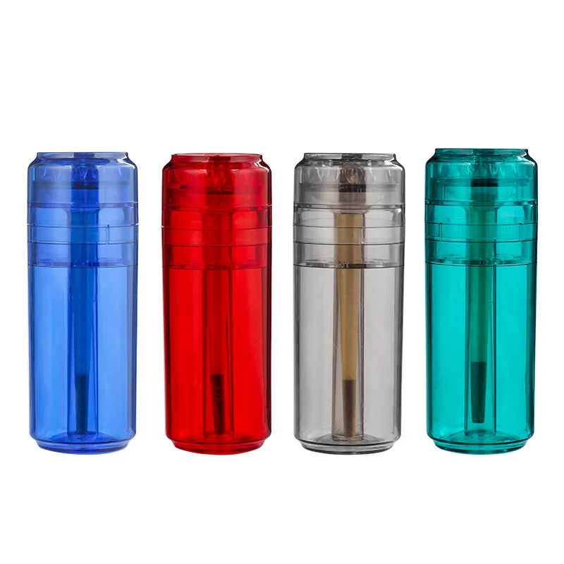 Plastic PC cigarette grinder can grinder, manual grinder cigarette maker integrated machine cigarette box