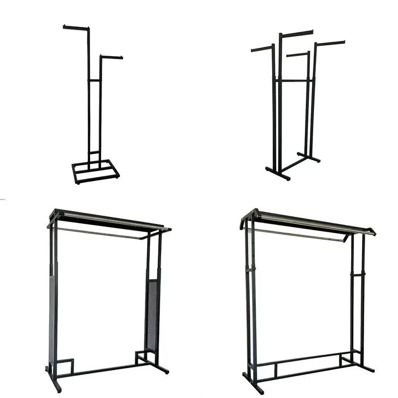 Double Floor Combination Hanger Clothing Store Display Rack Supermarket Shelf for Men and Women