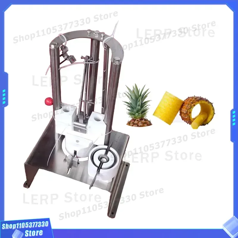 Commercial Desktop Manual Pineapple Peeler Stainless Steel Fruit Corer Slicer Kitchen Tool for Home and Restaurant Use