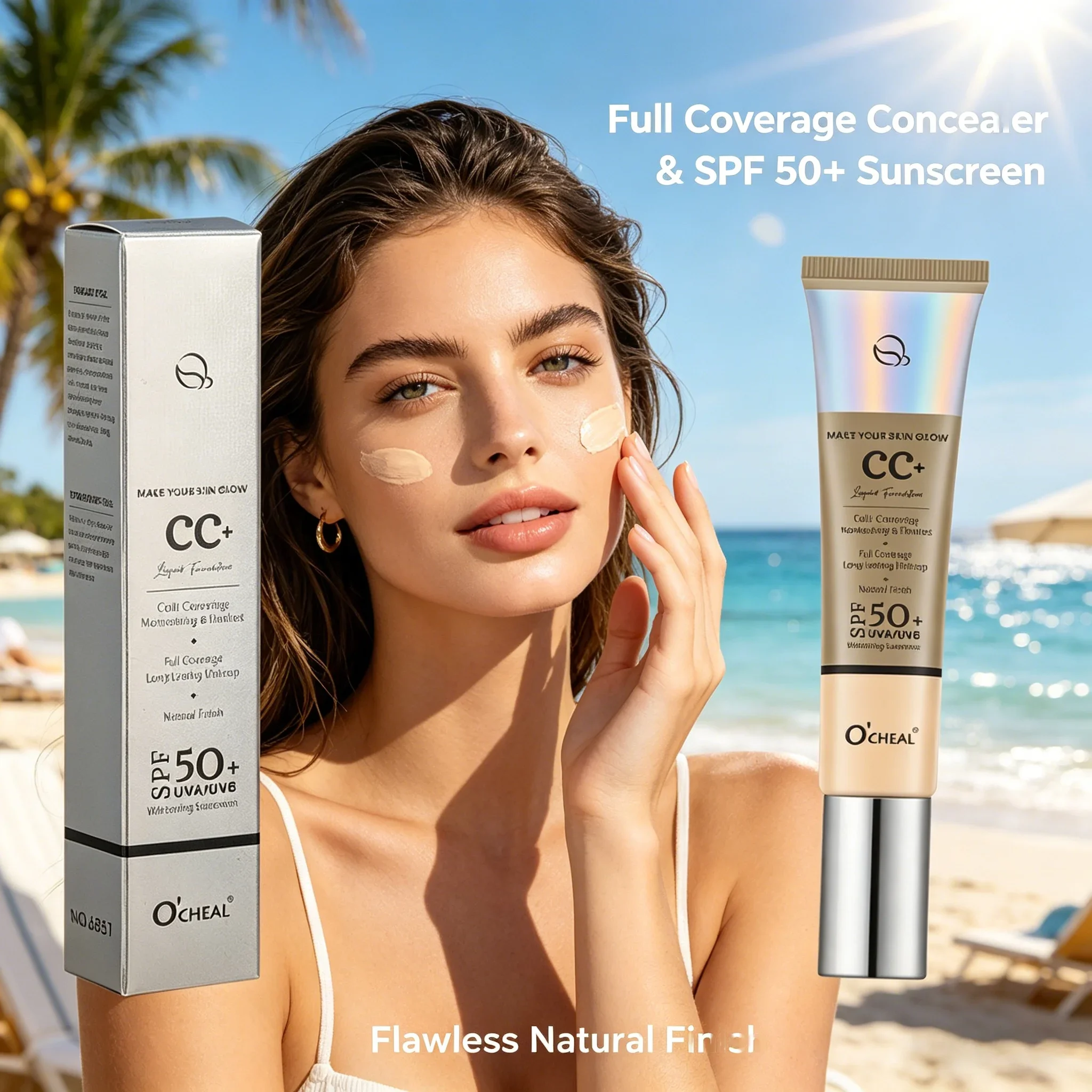 OCHEAL Hydrating Isolation CC Cream Primer Longwear Concealer Base Summer Protection Cream Gift for Mothers