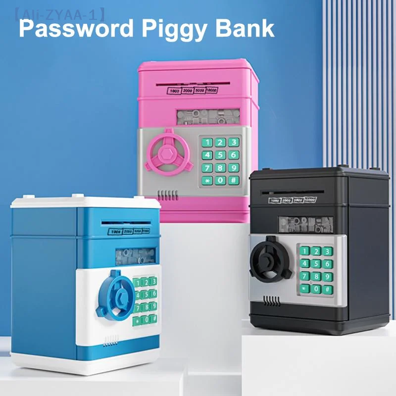 【ZYAA-1】Electronic Piggy Bank Automatic Mini Safe Coins Cash Saving Money Box Password Counter