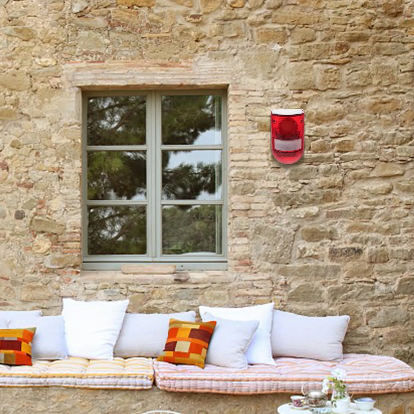 

Solar Power Alarm Anti-Theft Flashing Security Farm Warning Light Led Strobe Alarm Motion Sensor Solar Security Light Traffic