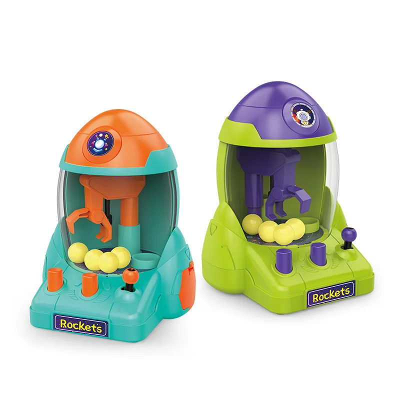 Mini Space Rocket Claw Machine Ball Grabber Toy for Boys Girls Educational Game gallery 5