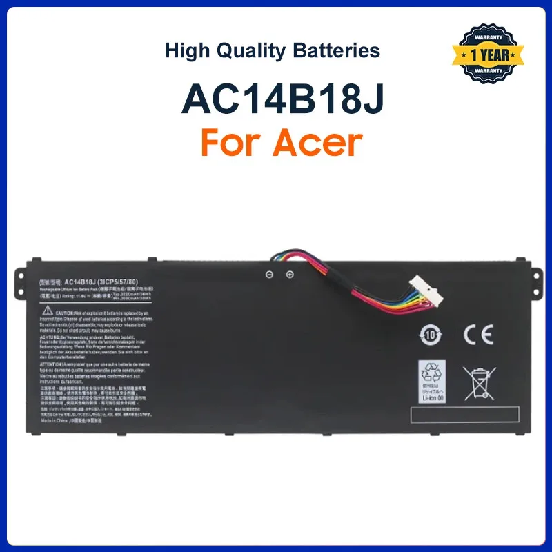 bateria do portatil para acer aspirar e3111 e3 112 e3 112m es1531 ms2394 b115 mp ex2519 n15q3 n15w4 114v ac14b18j ac14b13j 01