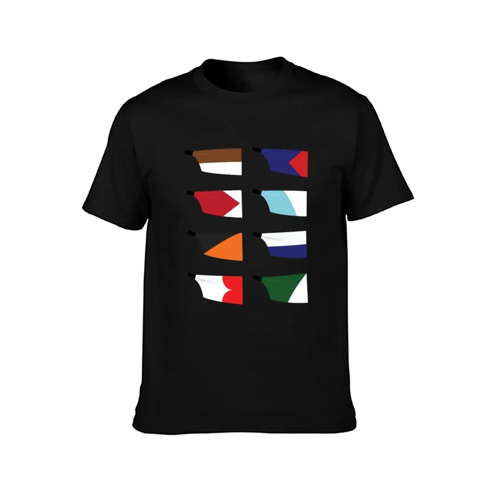 Ivy League Rowing Crew Club Team Oars Blades T-Shirt Sports Casual Breathable Tee Shirt T-Shirt