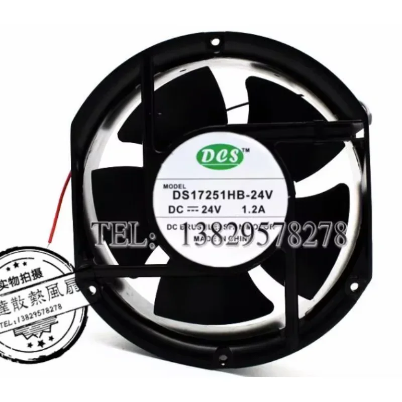 

Вентилятор охлаждения сервера DES DS17251HB-24V DC 24V 1.2A 172x172x51мм, 2-проводной