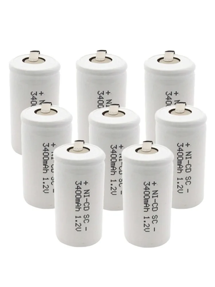 6/10/12/20PCS Hoge Kwaliteit SC 1.2V 3400mAh Oplaadbare Batterij Sub C batterijen voor Elektrische Boor Schroevendraaier - afbeelding 2
