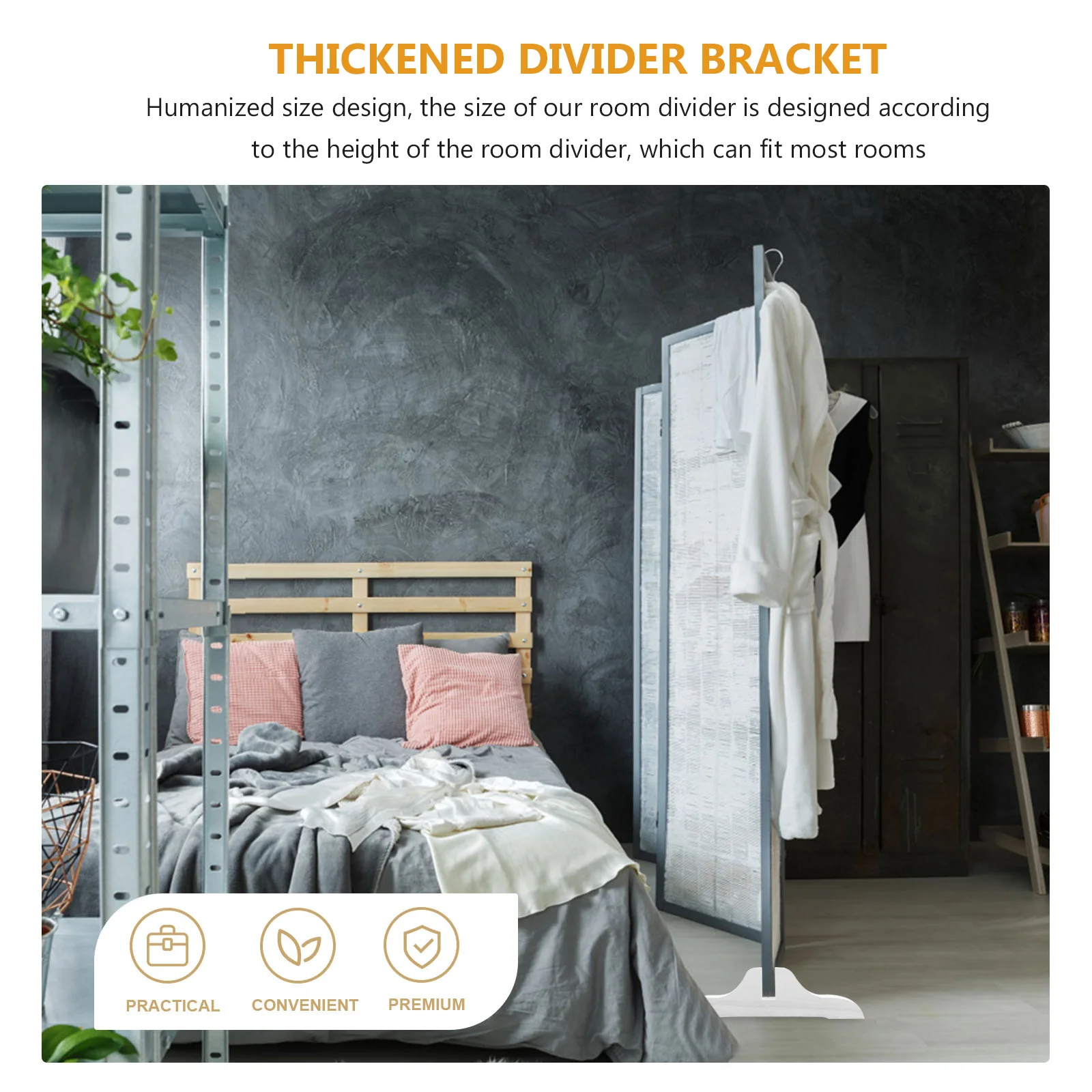 

2pcs Screen Divider Stand Thickened Wooden Base For Room Partition Support Home Office Privacy Clips Divider Supply