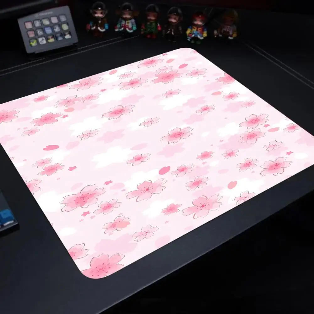 

Cute Pink Sakura Cherry Blossom Mouse Pad Floral Flowers Mousepad Small Mousepads New Gaming Non-slip rubber PC Office Desk Mats