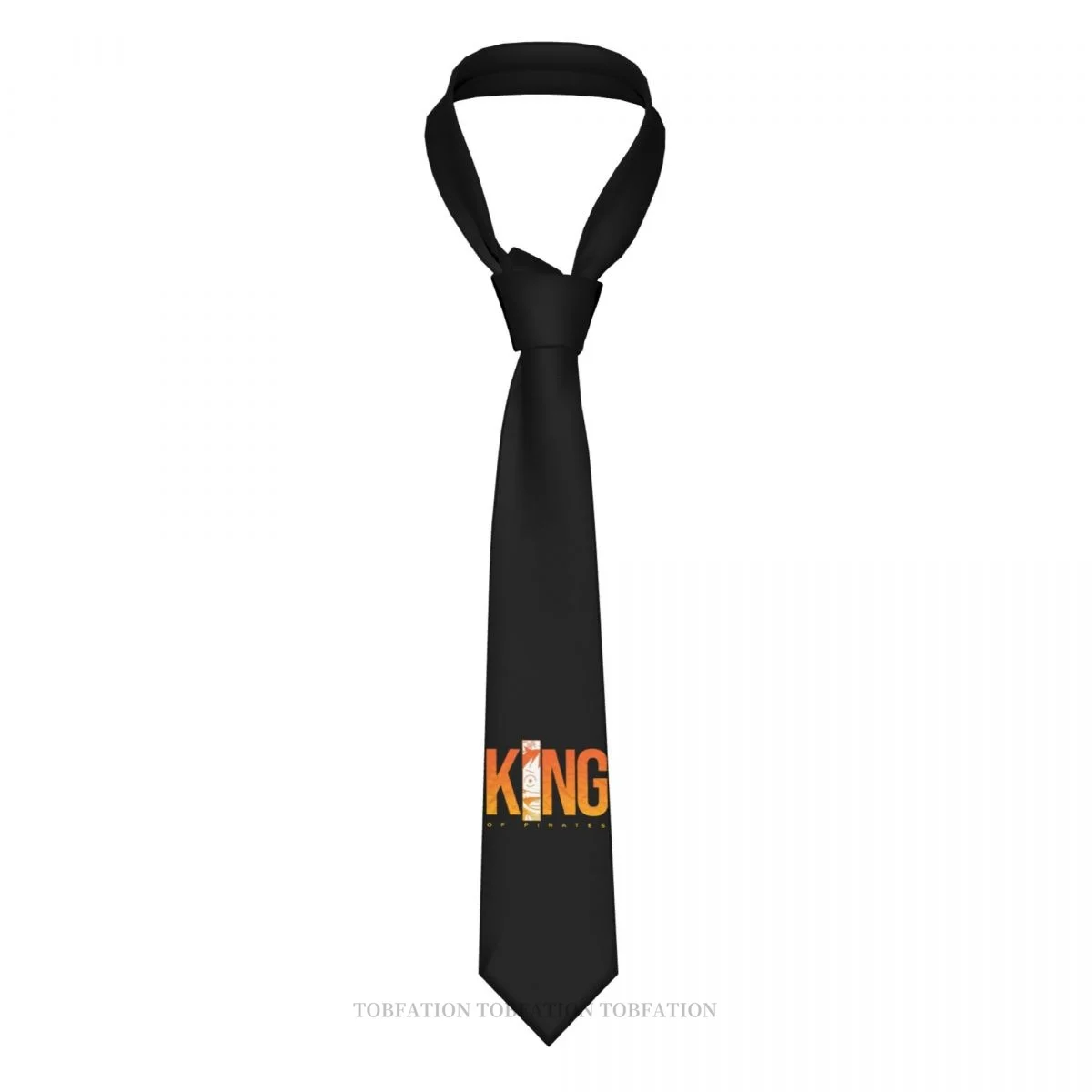 

King Of Pirates One Piece Anime Classic Men's Printed Polyester 8cm Width Necktie Cosplay Party Accessory