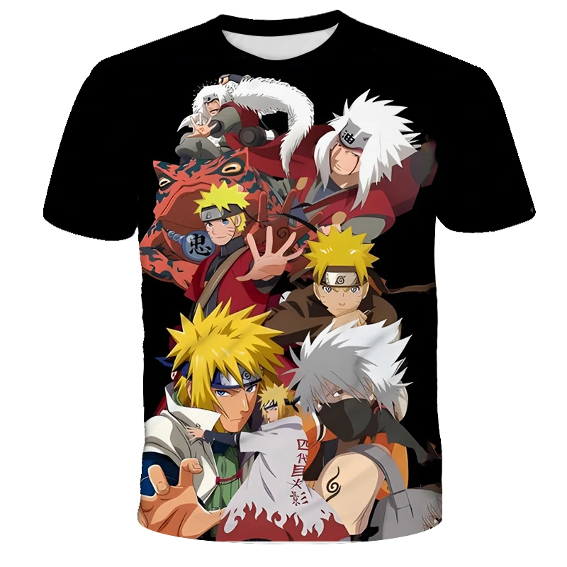 2025 新ナルトアニメメンズレディース Tシャツ原宿夏 Y2k ストリートファッションヒップホップ特大グラフィック Tシャツスリーブトップ