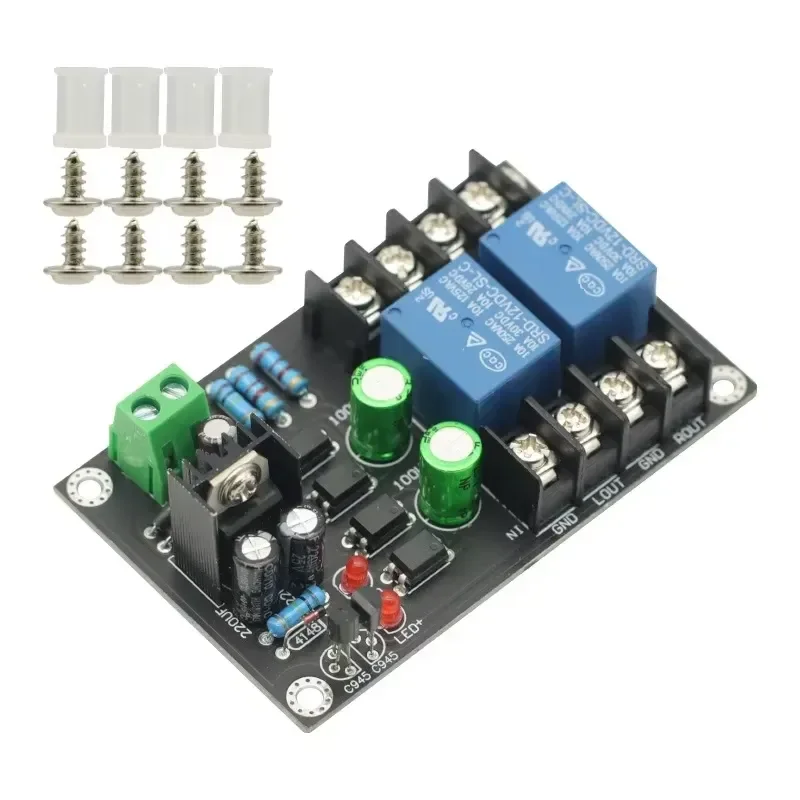 DC12-16V 300WX2 Audio Speaker Protection Board Delay 2 channels DC Protection board for Class A Digital amplifier Board