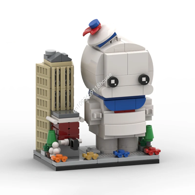 

202 шт. MOC Stay Puft Marshmallow Man Ghostbusterser, строительные блоки, рождественский подарок, уникальная идея подарка «сделай сам» для взрослых, любителей дома