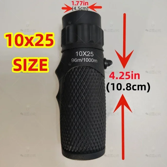 CAOX Leistungsstarkes Mini 10X25 12X30 Monokular-Teleskop HD Tragbare BAK4 FMC Optik Kompaktes Taschenfernglas für Tourismus und Outdoor – Detail 15