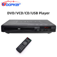 Woopker DVD-225 Player Multi Region Digital TV Disc Player Support DVD CD MP3 MP4 VCD USB Home Theatre System