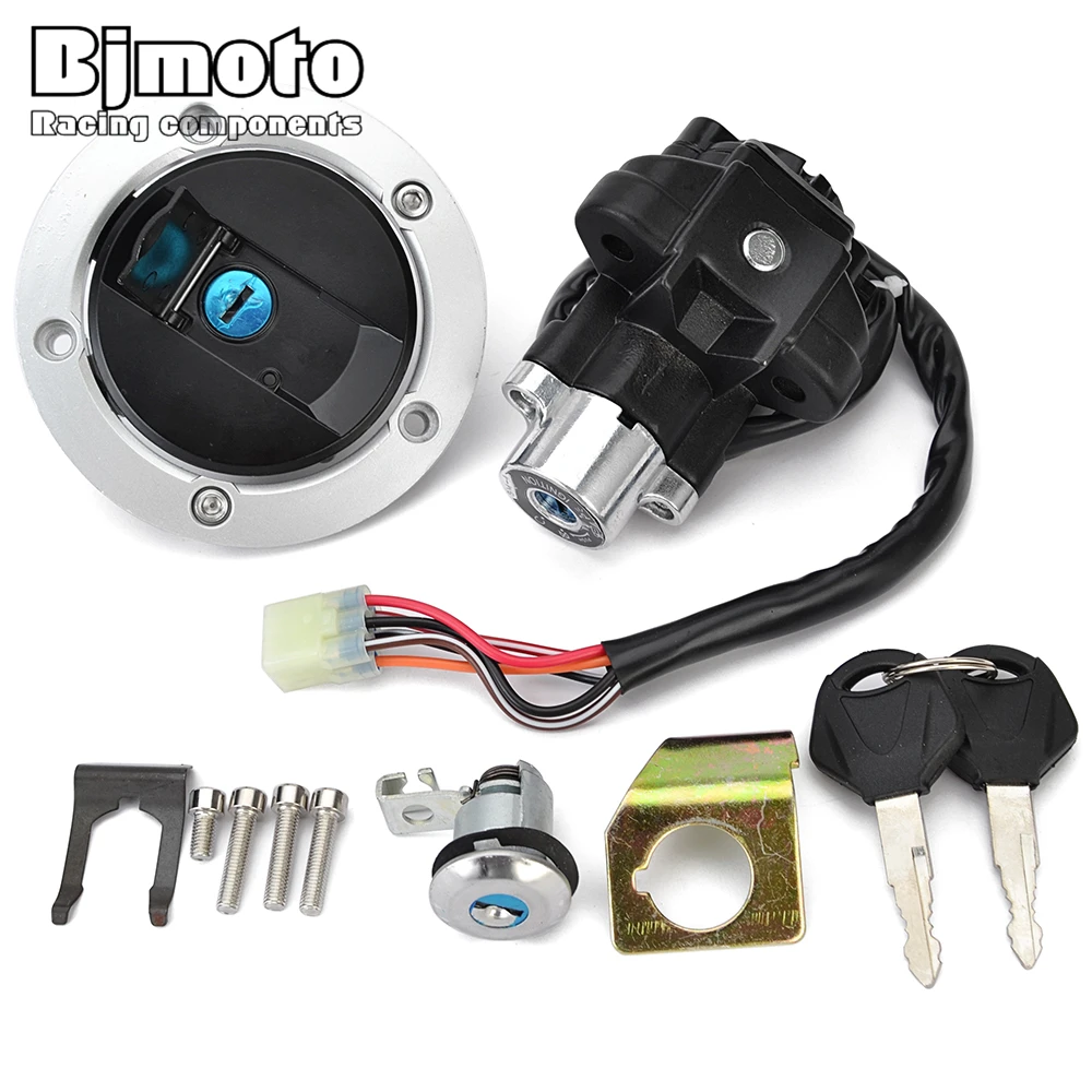 

Motorcycle Fuel Gas Cap Ignition Switch Seat Lock with Key Kit For Suzuki GSXR600 GSXR750 2004-2005 GSX1250F Bandit 1250 08-11