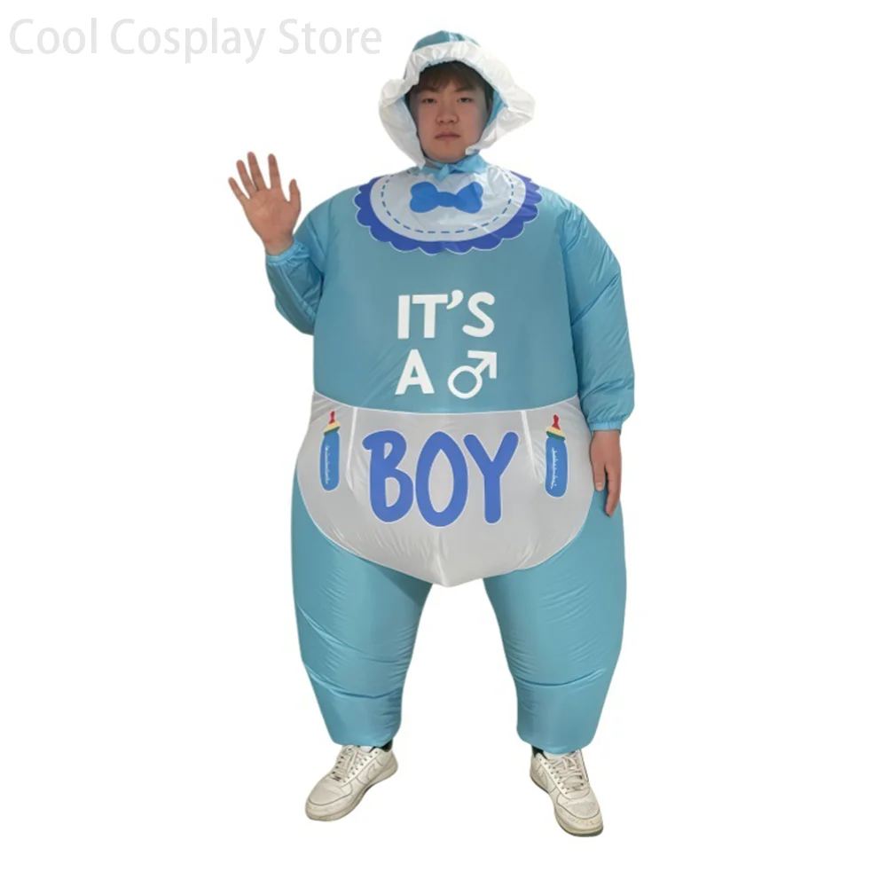 Adult Infant Inflatable Outfits Cute Baby Cosplay Costumes Halloween Carnival Party Performance Wear Stage Props view 6