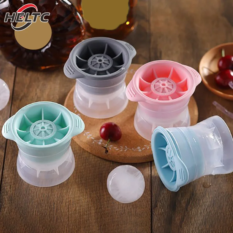 Kitchen Silicone Ice Hockey Ball Mold Circular Ice Mold Large Ice Whisky Ice Grid DIY Model Ball Tool DIY Mould Ice Ball Maker