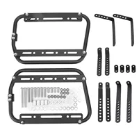 Bastidores de soporte de caja lateral de motocicleta, de aleación de aluminio alforja, soportes de soporte de alta capacidad de carga, accesorios para motocicletas