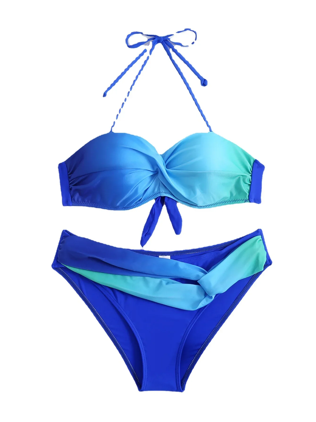 Sexy Women's Swimsuit 2023 New Push Up Bikini Solid Swimwear Women  Swimming Bathing Suit for Women 2 Peice Set Monokini Biquini