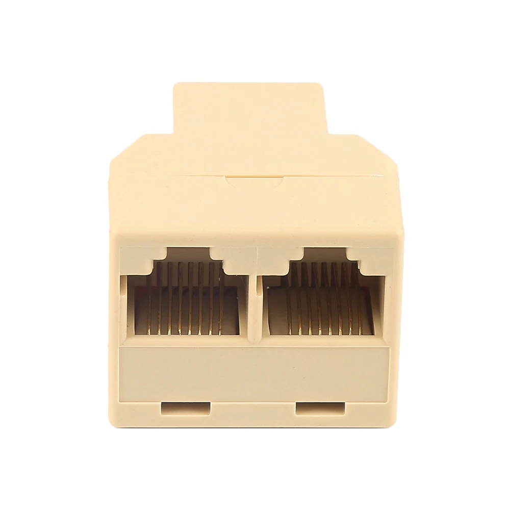 Connector Adapter Female Rj45 Cat5 6 Adapter Extender For Laptop Network Splitter Plug 1 To 2 Socket Lan Port Ethernet Cable