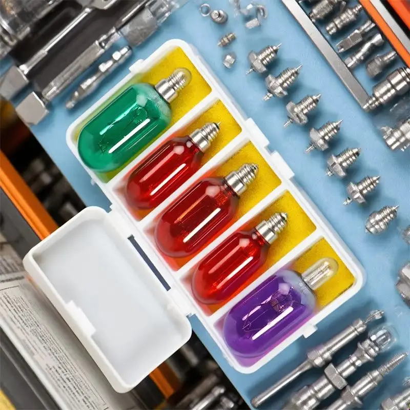 10 قطعة مصابيح كهربائية للفرامل المصابيح الأمامية أضواء المصباح 24 فولت 1.2 واط T5 /12 فولت 5 واط T10 الزجاج ضوء لمبة لوحة القيادة أداة لوحة أضواء السيارة