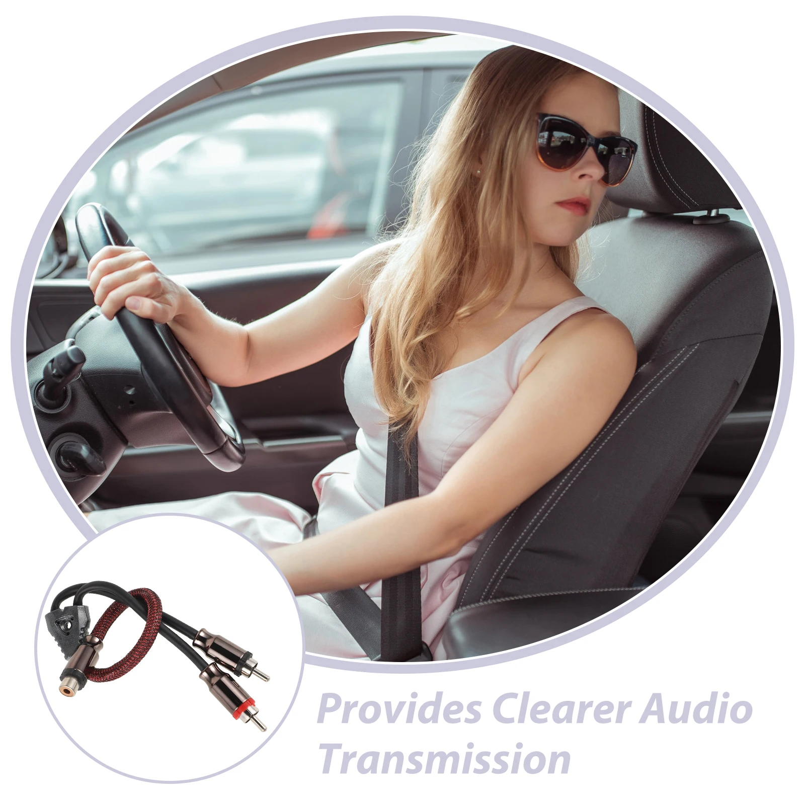 

Signal Line Dual Speaker Wire Amplifier Subwoofer Cable Sturdy Copper Pvc Reliable Sound Transmission Car