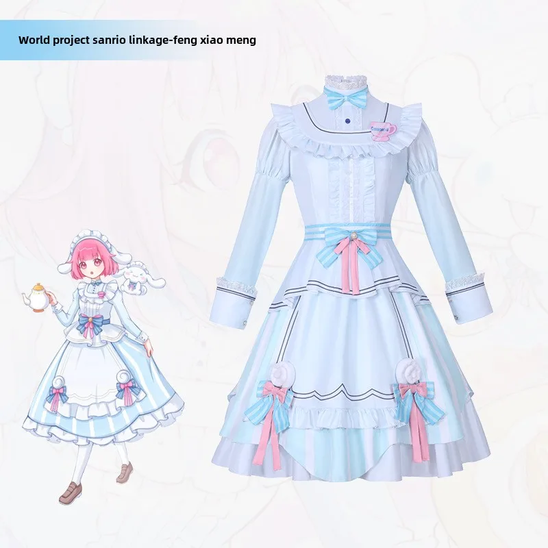 Anime Project Sekai Kleurrijke Stage Feng Xiao Meng San Li Ou Cosplay Kostuum Lolita Jurk Voor Vrouwen Halloween Comic-Con outfits