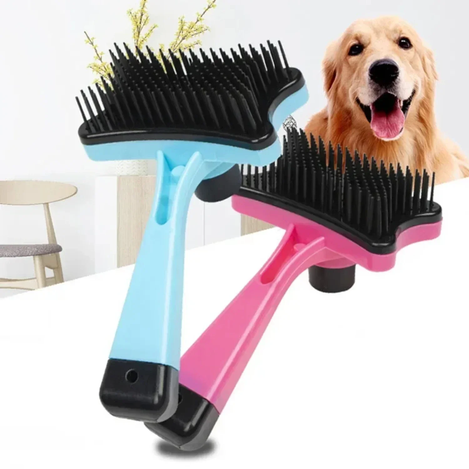 

Convenient, Effortless, and Gentle Pet Hair Removal Brush for Cats and Dogs - Ultimate Satisfaction, Comfort, and Efficiency wit