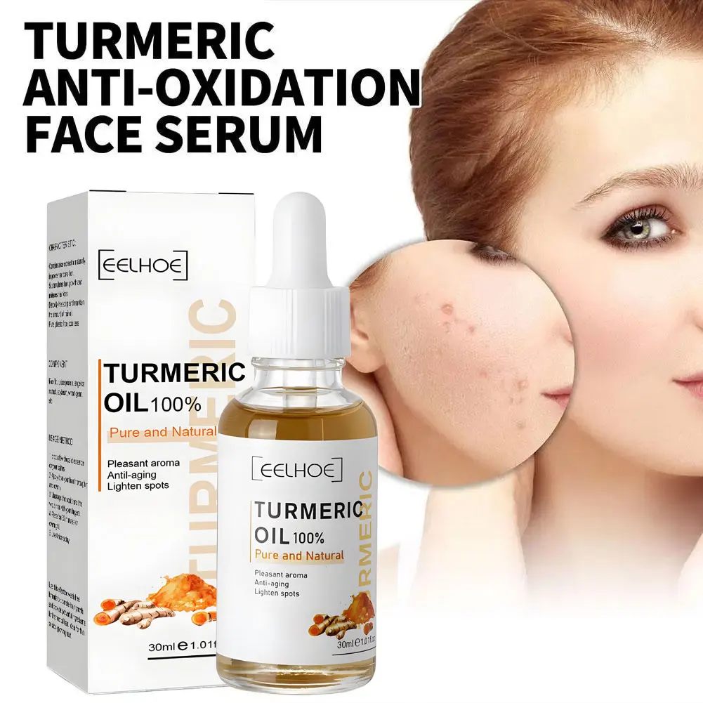 Turmeric Lemon Oil Skin Glow To Lightening Acne Dark Patches, Acne Bright Skin Dark Spot Corrector Face Whitening Serum