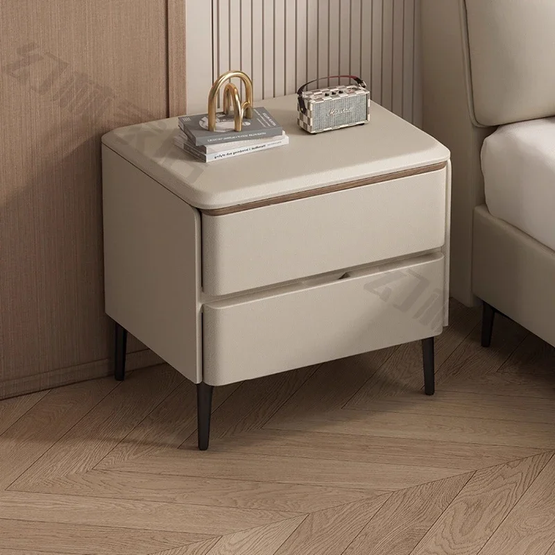 

Small Italian Minimalist Bedside Table Unique Design Nordic Style Nightstand Quality Delicacy mesitas de noche Bedroom Furniture