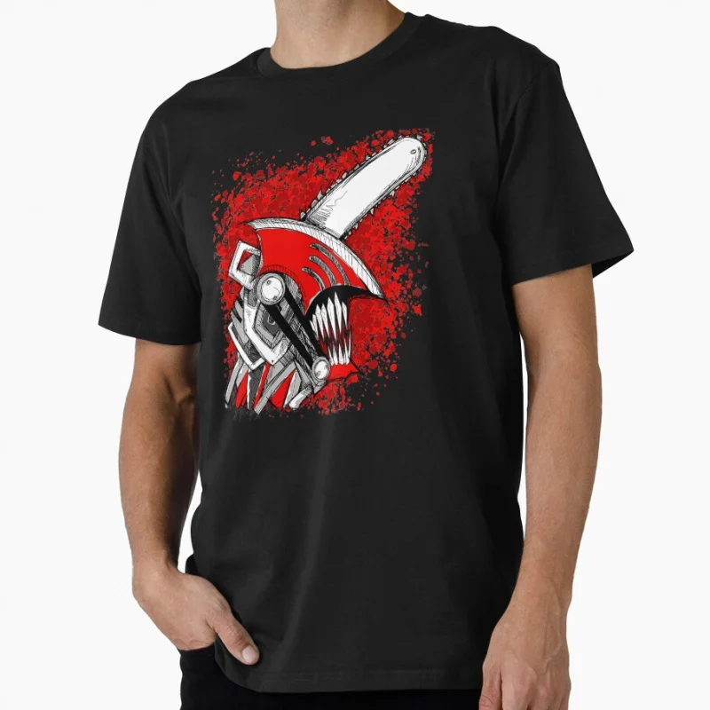 

Hail The Chainsaw Ba - Chainsawman Gift T shirt for Anime lover Large size Tops Manga Graphic Print Y2k Clothes Cartoon Tee