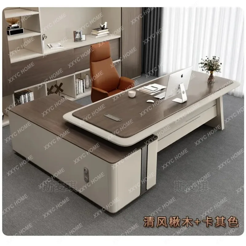 XXFreshly Surface Office Desk Modern Light Luxury  Office Desk Irregular Shaped Office Furniture Skrivbordet
