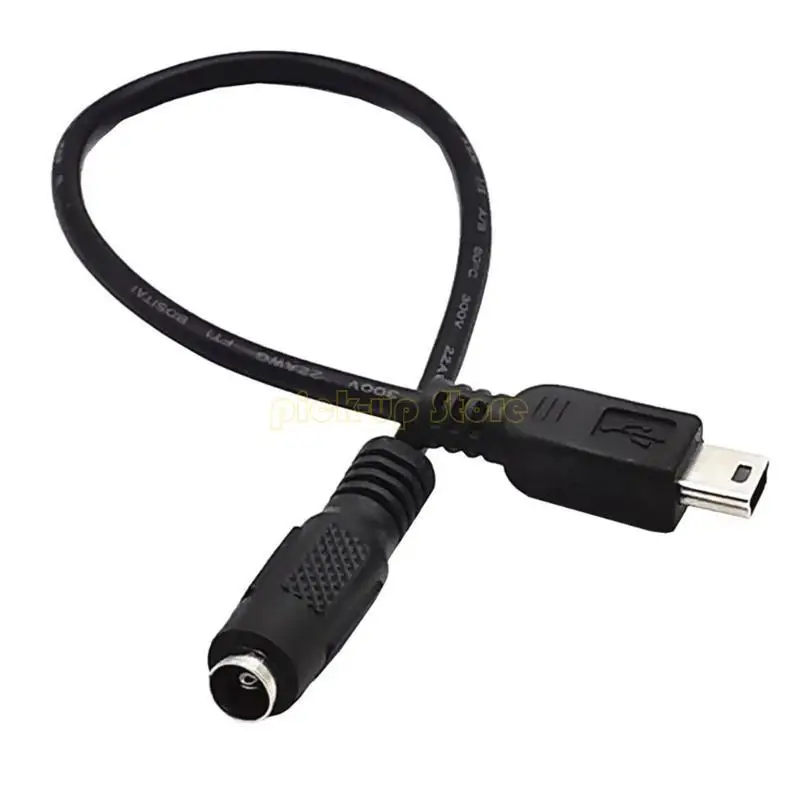 DC3.5x1.35mm/5.5x2.1mm ミニ USB オス充電ケーブル GPS DVR & 携帯電話用 メス ミニ USB 5pin オス電源