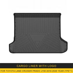 For Toyota Land Cruiser Prado J150 2010-2023 Car CargoLiner box MatTPEAnti-slip Trunk Mat Trunk Tray Carpet Interior Accessories