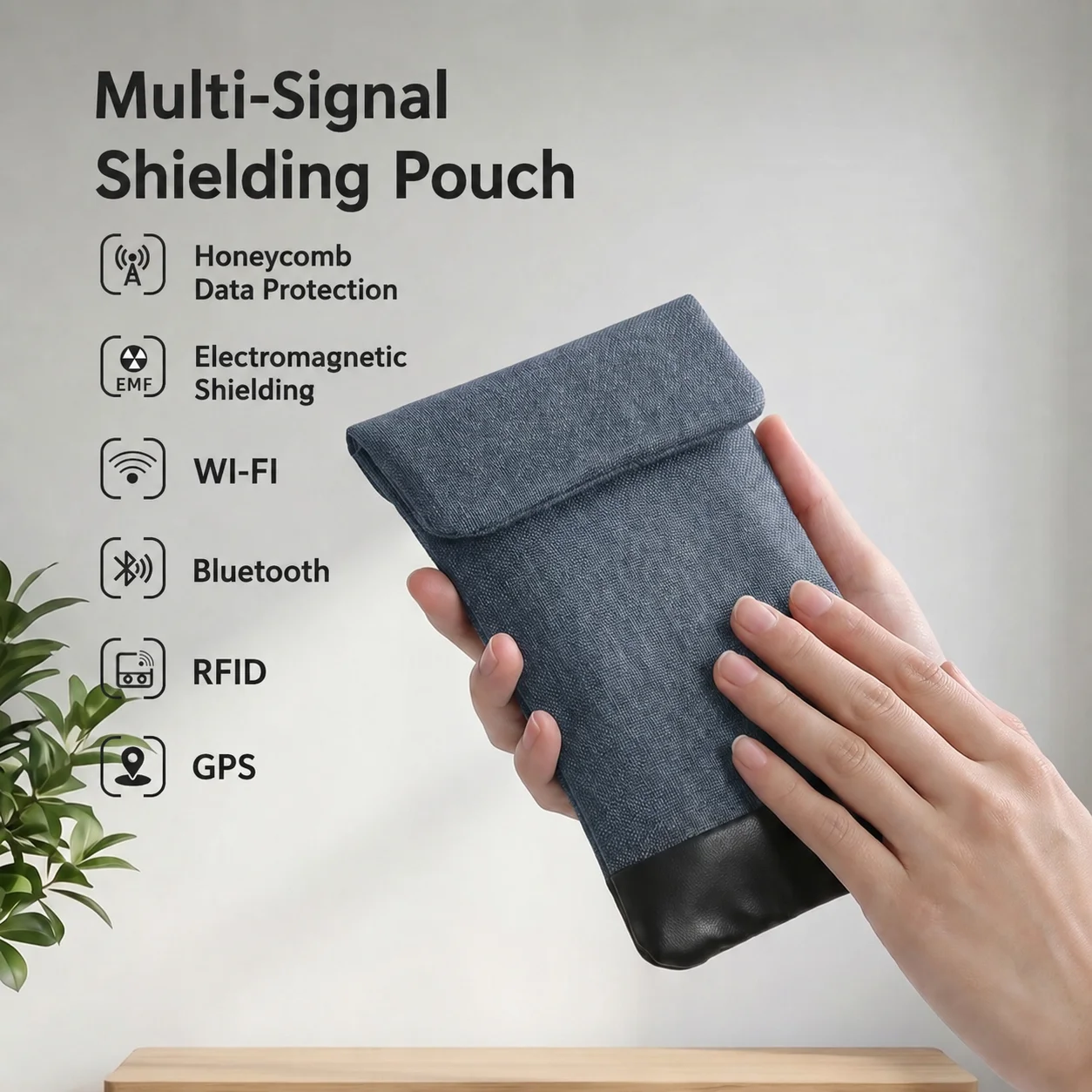 Signal Blocking Faraday Bag Mobile Phone Anti Theft Shielding Bag Protection Storage Pouch