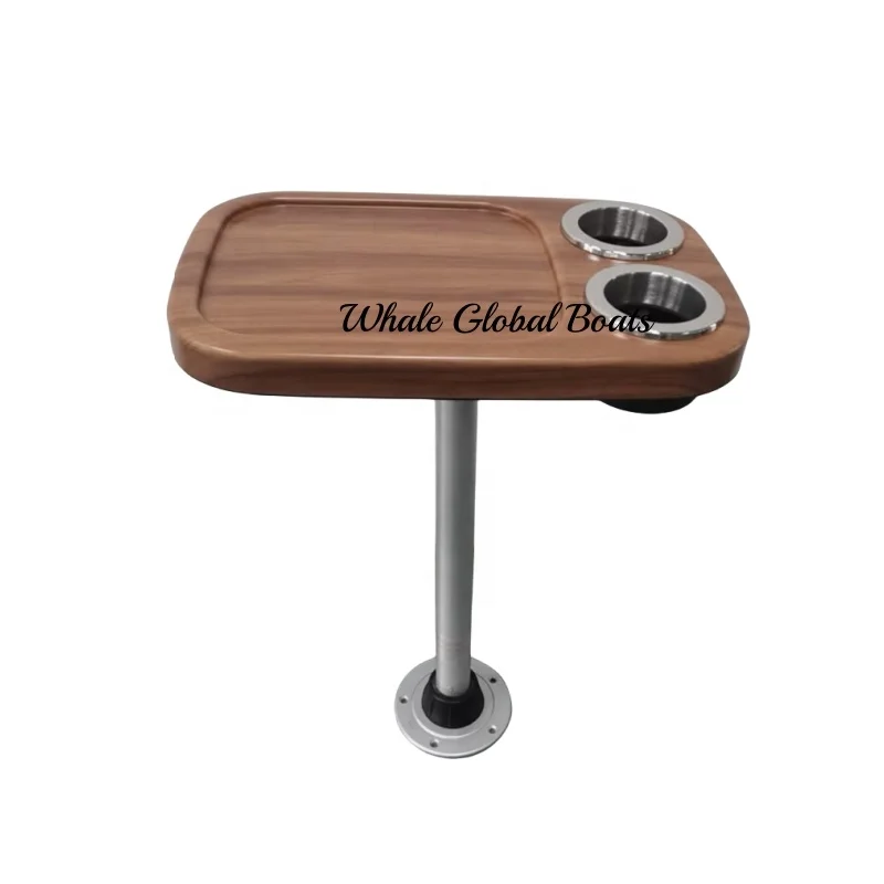 Simple ABS Rotating Balcony Table Surface RV Tea Table Marine Accessories