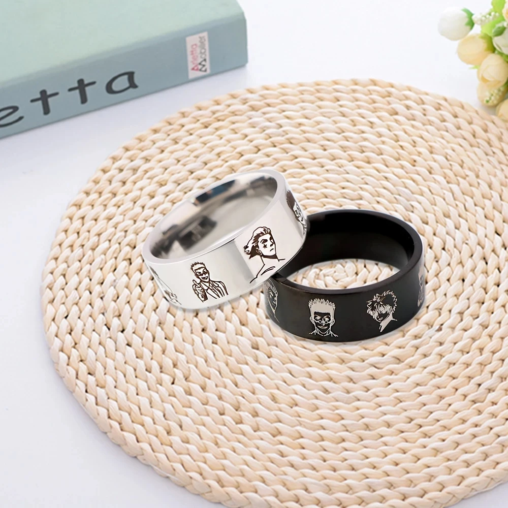 Anime HUNTER×HUNTER Ring for Men Hisoka Killua Zoldyck Party Gift Fashion Trend stainless steel Jewelry Silver Color Accessories
