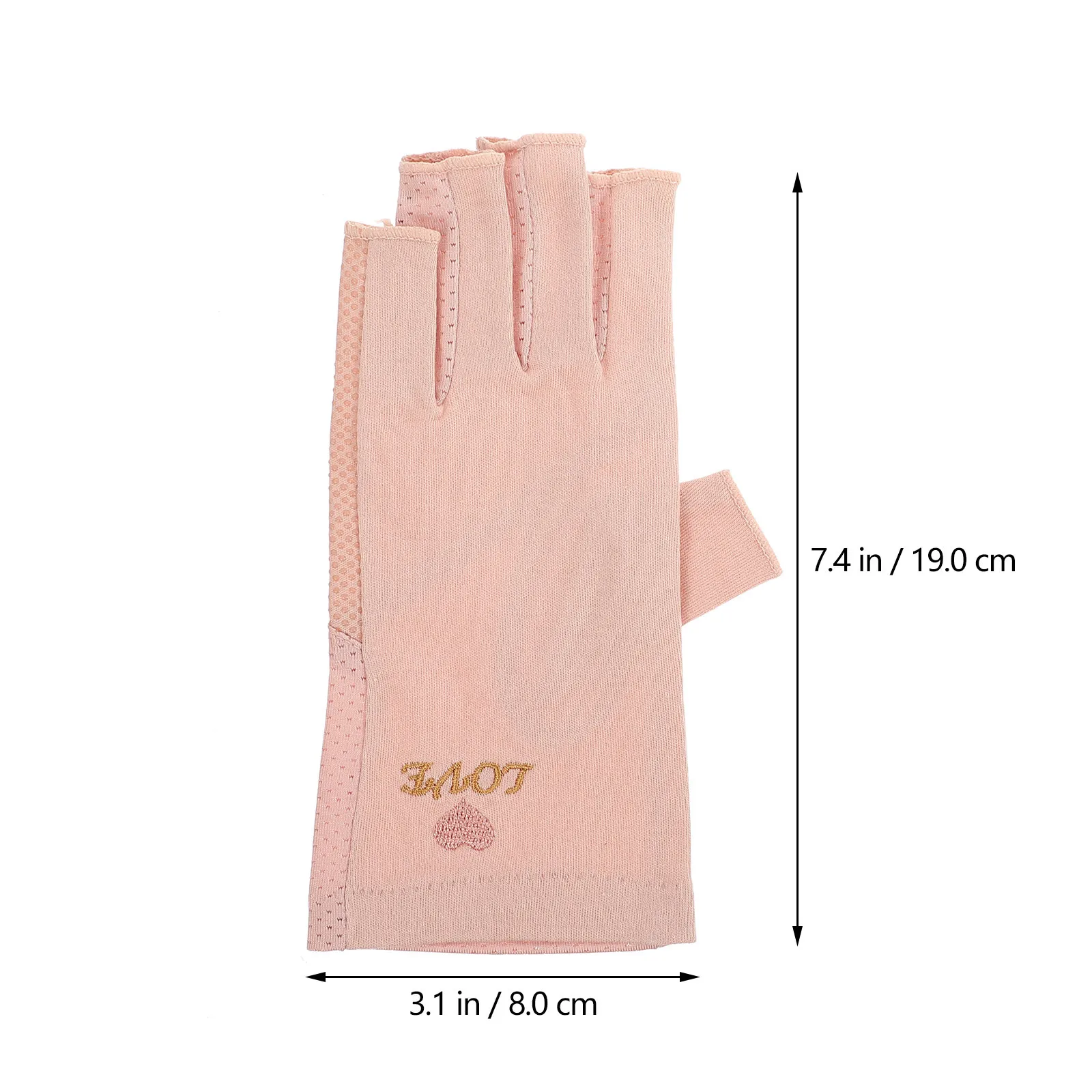 1 par de guantes de protección Uv, cubiertas de manos para decoración de uñas de medio dedo, guantes protectores de manicura reutilizables para salón, secador Uv para uso en exteriores