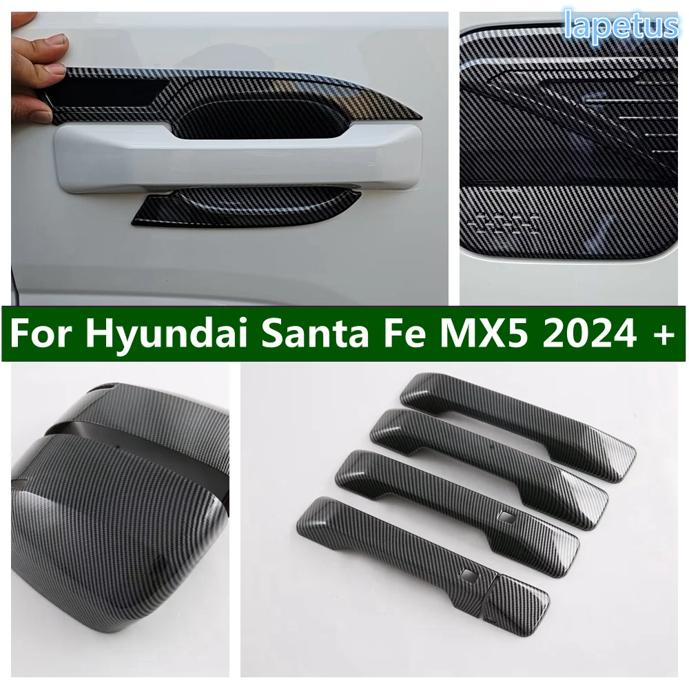 

Wing Rearview Mirror / Outside Door Handle Car Door Wrist / Oil Gas Fuel Tank Cover Trim Fit For Hyundai Santa Fe MX5 2024 2025