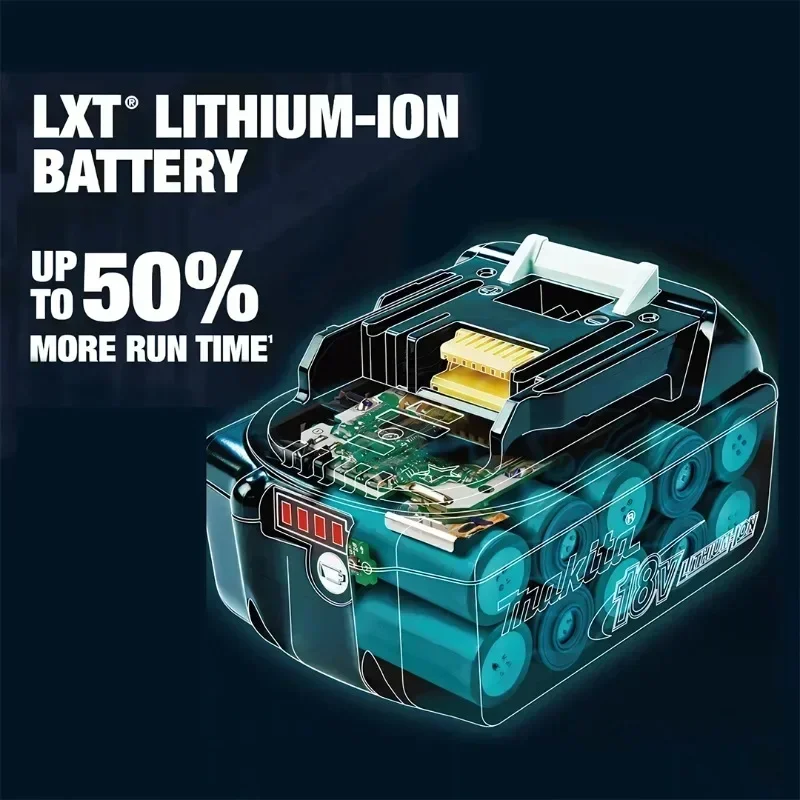 6.0Ah 18V Makita Genuine Tool Battery, LED Display Rechargeable Battery for Makita 18v Replaceable Power Tool Battery+Charger