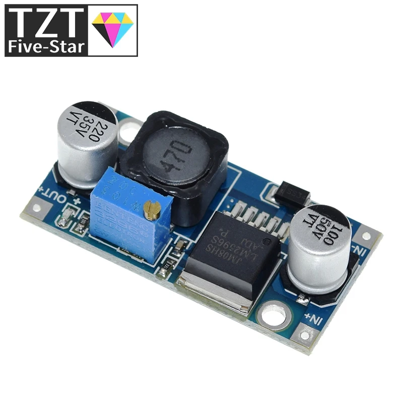 Tzt lm2596 DC-DC Step-Down-Strom versorgungs modul 3a einstellbares Step-Down-Modul lm2596s Spannungs regler 24V 12V 5V 3V