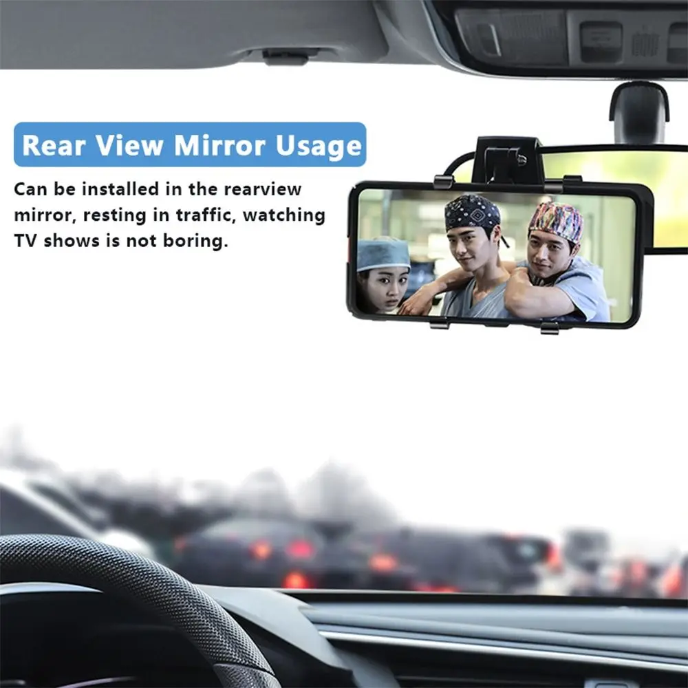 

High Quality Plastic Car Mobile Phone Holder Easy Clip Mount Rotatable Phone Stand Universal Phone Fixed Bracket Dashboard Mount