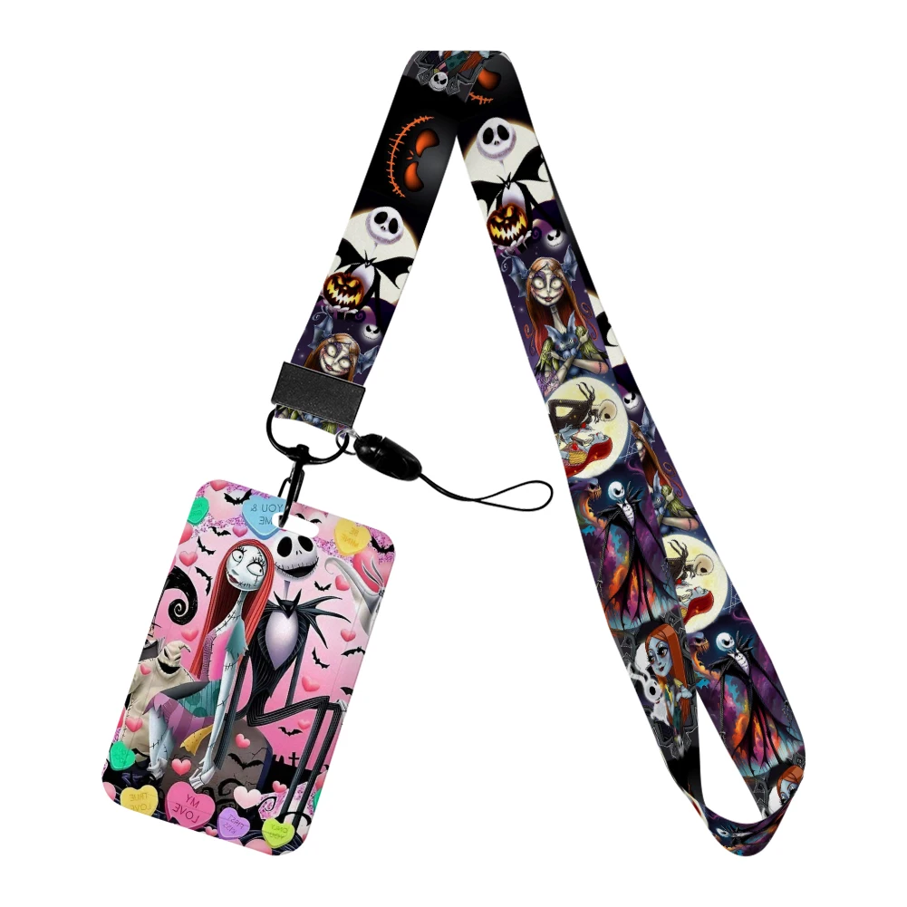 

Christmas Disney Nightmare Jack ID Card Pass Hang Accessories Holder Keychain Pass Card Holder Phone Straps Badge Lanyards