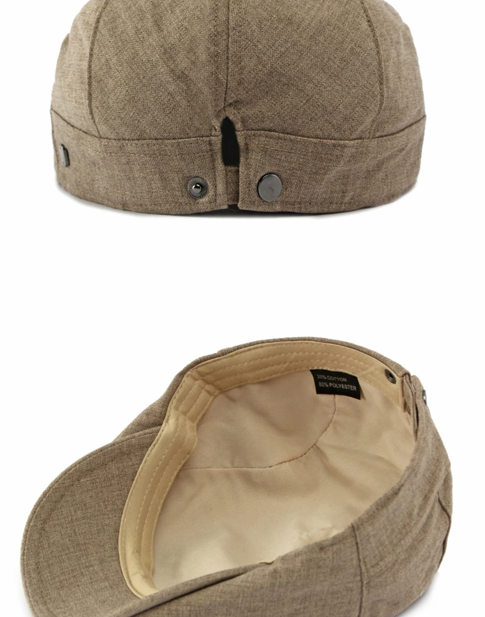 HT5126 Neue Frühling-Sommer-Kappe für Männer und Frauen Retro Künstler-Mütze Unisex Ivy Flat Cap Verstellbare Leinen-Baskenmütze – Detail 12
