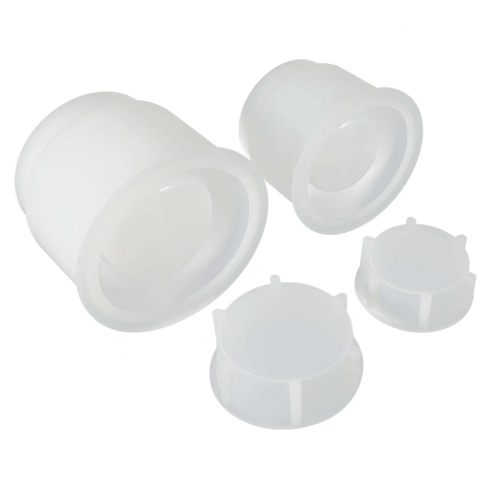 

2Sets Multi-Use Silicone Mold for Crystal Epoxy Resin DIY Jar Craft Storage Container Decorative Holder Molds