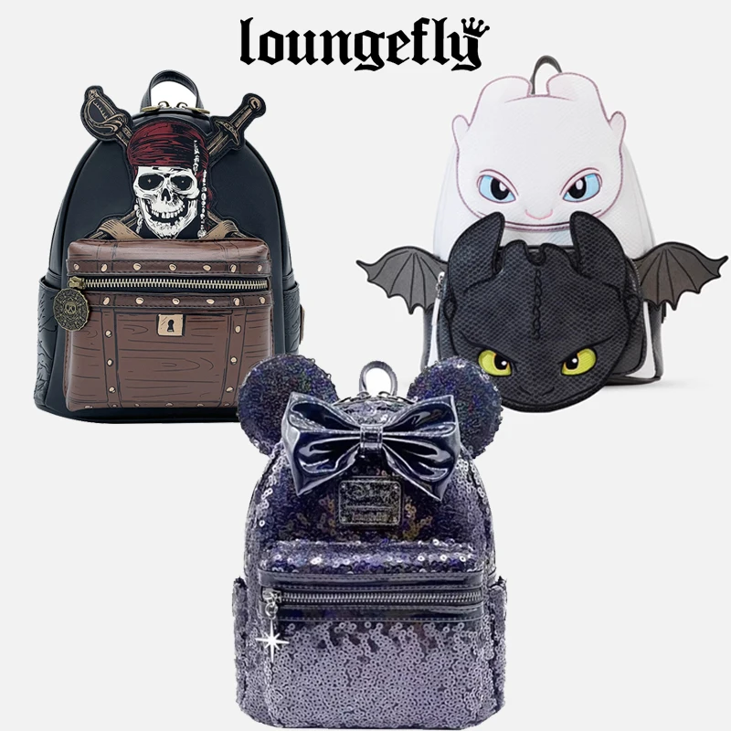 

New Loungefly Disney Black Sequins Minnie Mouse Mini Backpack