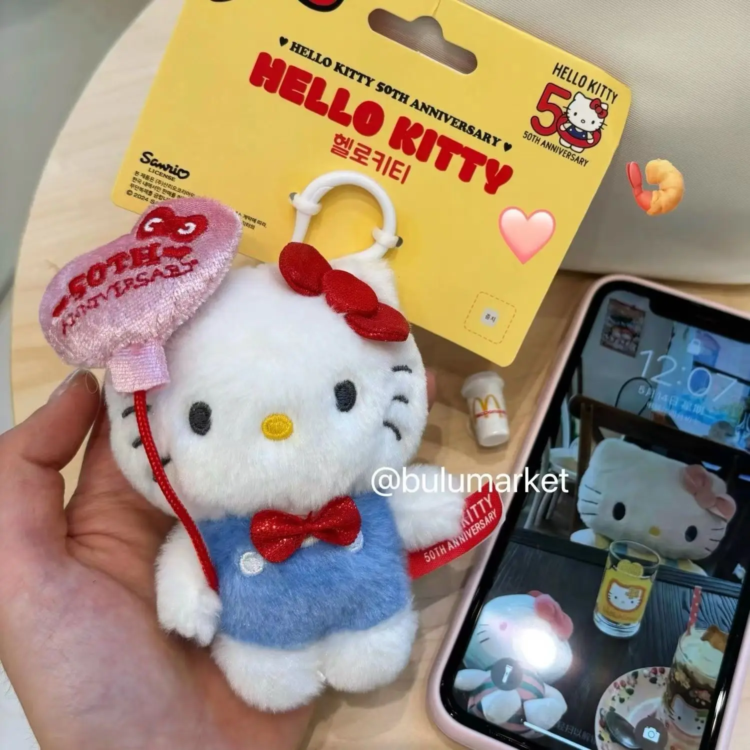 Hello Kitty brelok 50th Anniversary Limited Plushie Edition Sanrio wisiorek lalka plecak brelok do kluczy z ozdobą zabawki pluszowy prezent