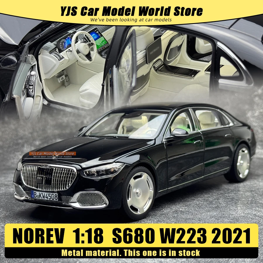 

NOREV литая под давлением модель 1:18 S680 W223 2021, металлическая модель автомобиля, коллекция украшений